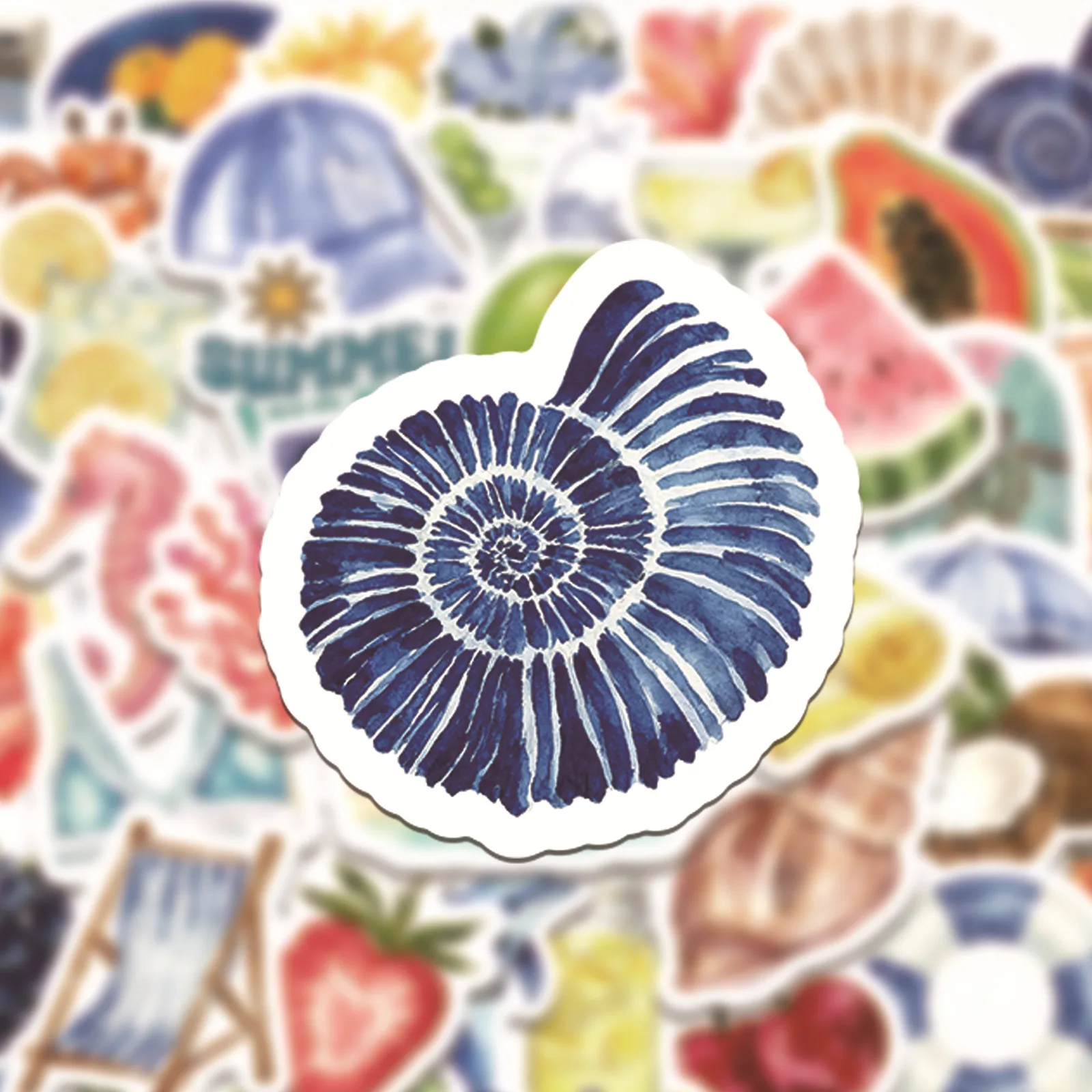 10/50PCS INS Style Summer Beach Graffiti Sticker Exquisite Fashion DIY Toys Secret for Bottle Travel Bag Aesthetic Decals