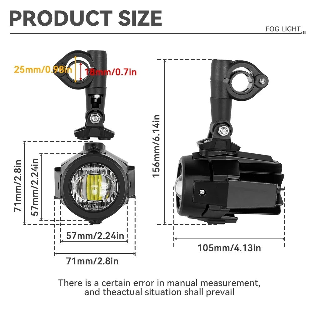 R 1200 GS Fog Lights Motorcycle Accessories LED Auxiliary Fog Light Driving Lamp For BMW R1200GS F800GS F700GS F650 K1600