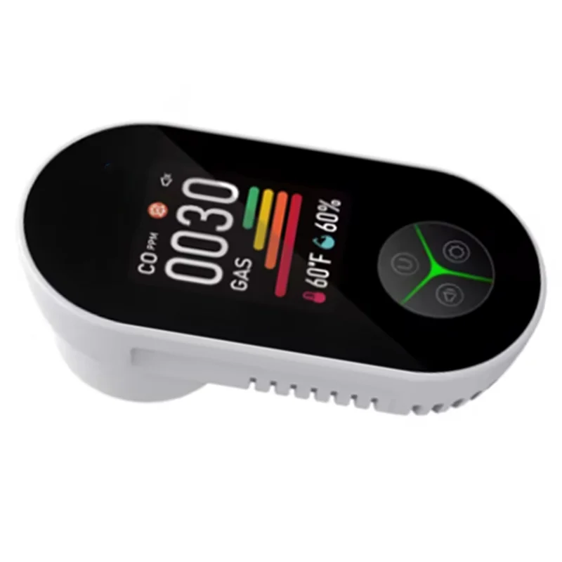 A25P Plug In Combination 4-In-1 Carbon Monoxide Detector Natural Gas Alarm Built-In CO/Combustible Gas/Temp Humidity US Plug