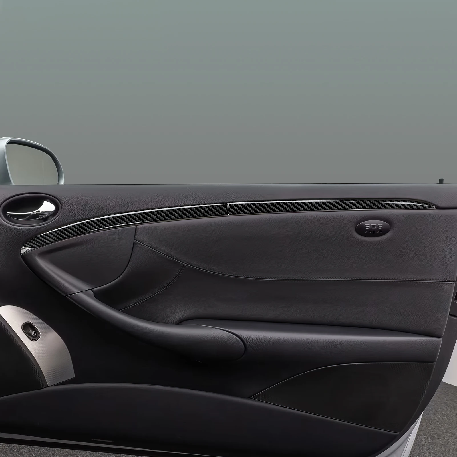 Kohlefaser-Innenaufkleber. Auto-Mittelkonsole Schalthebel-Verkleidung Für Mercedes Benz CLK A209 C209 (2002-2010) Zubehör. – Detail 26
