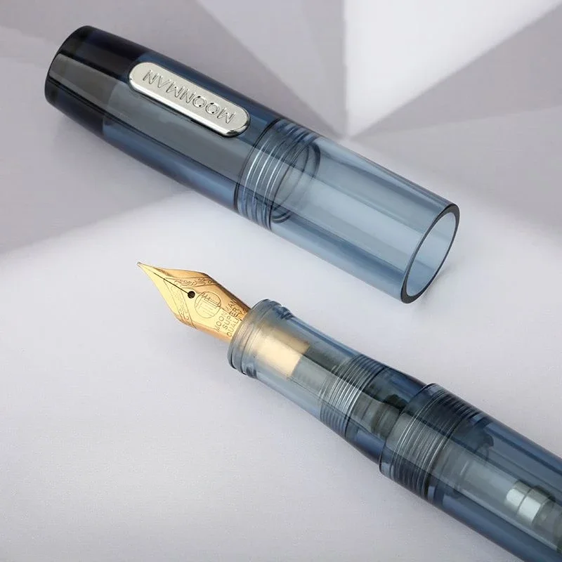 Hot Majohn Moonman C3 Transparent Resin Fountain Pen Nib Classic 0.5mm Ink Pen Authentic Quality Business Student Gift Writing