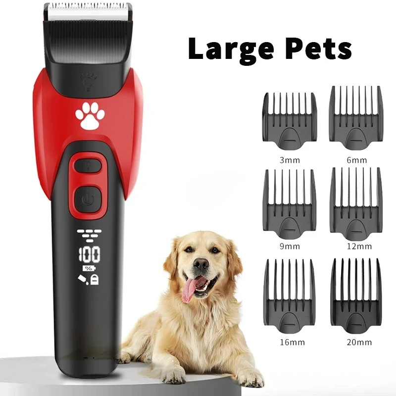 

Electric Professional Pet Hair Clipper Big Dog Trimmer Shaver Rechargeable Animal Cats Hair Trimmer Cutting Machine for Sheep