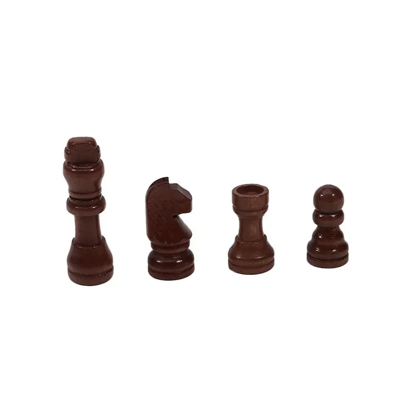 32-teiliges Holzschachspiel Standard-Turnier Staunton Holzschachfiguren 52mm Königshöhe, nur Schachfiguren ohne Brett – Detail 13