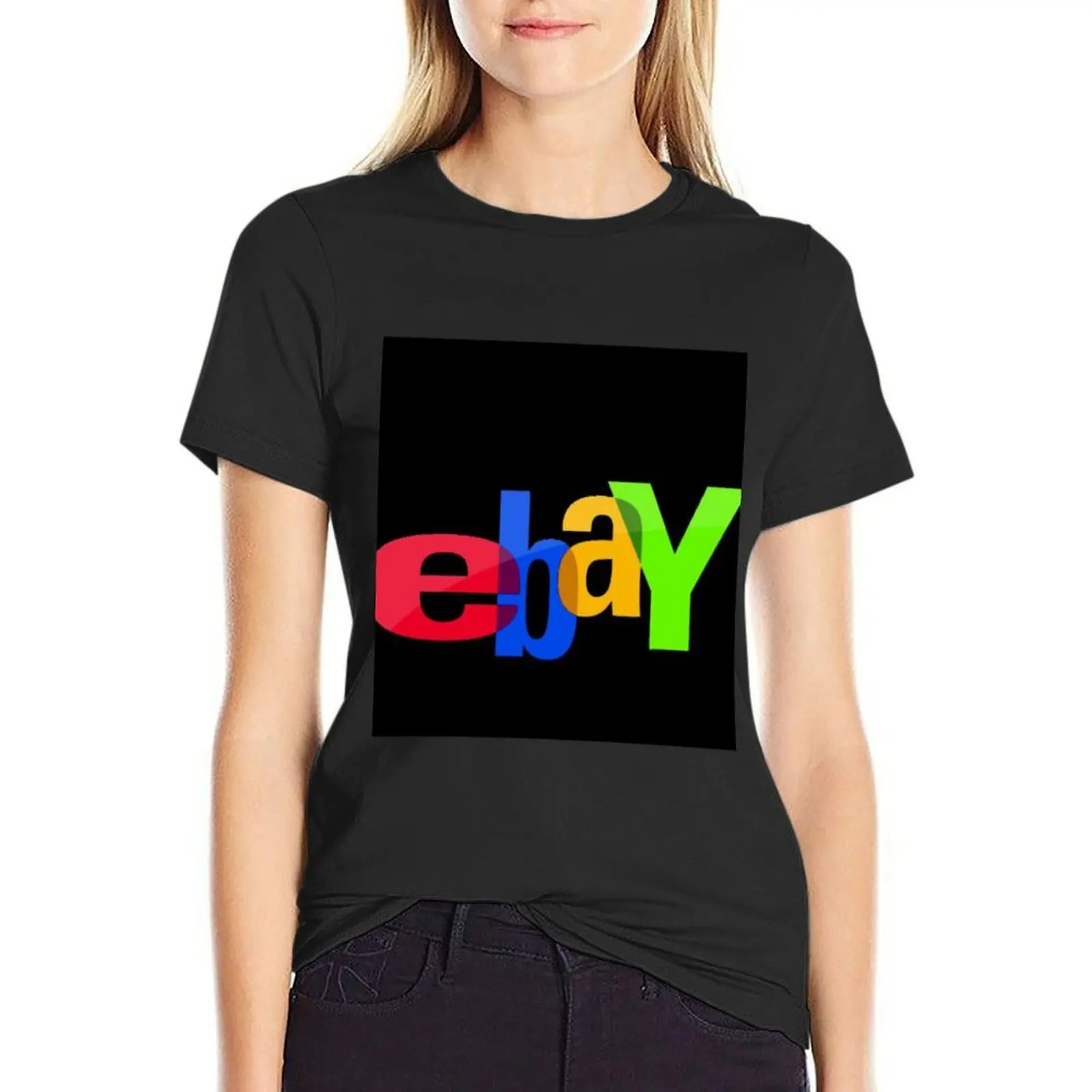 Traditional ebay logo under all these forms .... T-Shirt summer top animal print Blouse anime summer blouses woman 2024