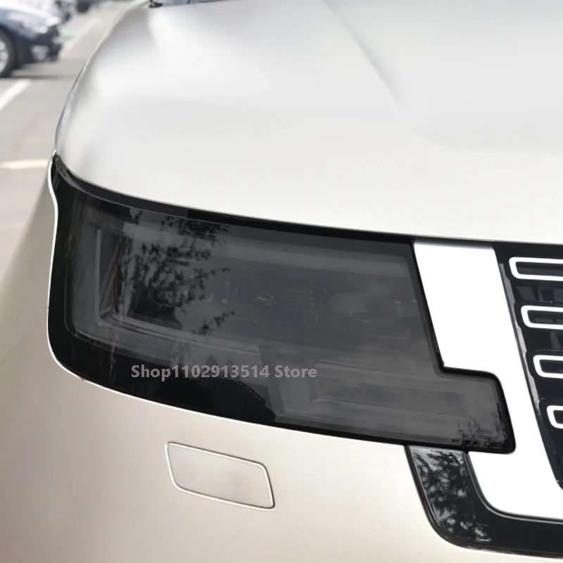 

For Range Rover Executive 2013-2017 Car Headlight Protective Film Vinyl Restoration Transparent Black TPU Car Light Sticker