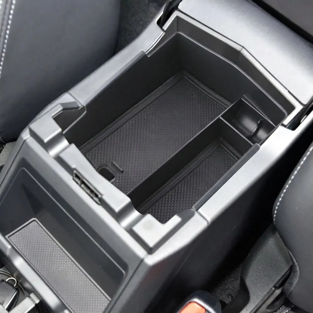 Interior Console Organizer Tray For Subaru Forester 2024 2025 Storage Box Armrest Container Holder Waterproof Car Accessory