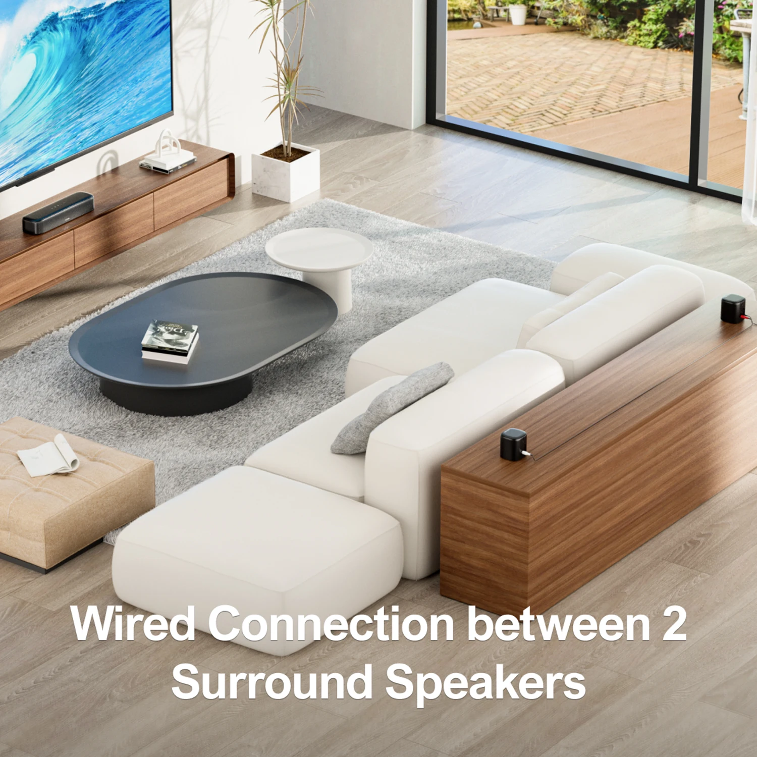 ULTIMEA 5.1ch Soundbar مع مضخم صوت ومكبرات صوت محيطية، نظام مسرح منزلي محيطي افتراضي 250 وات للتلفزيون والتحكم في التطبيق #3