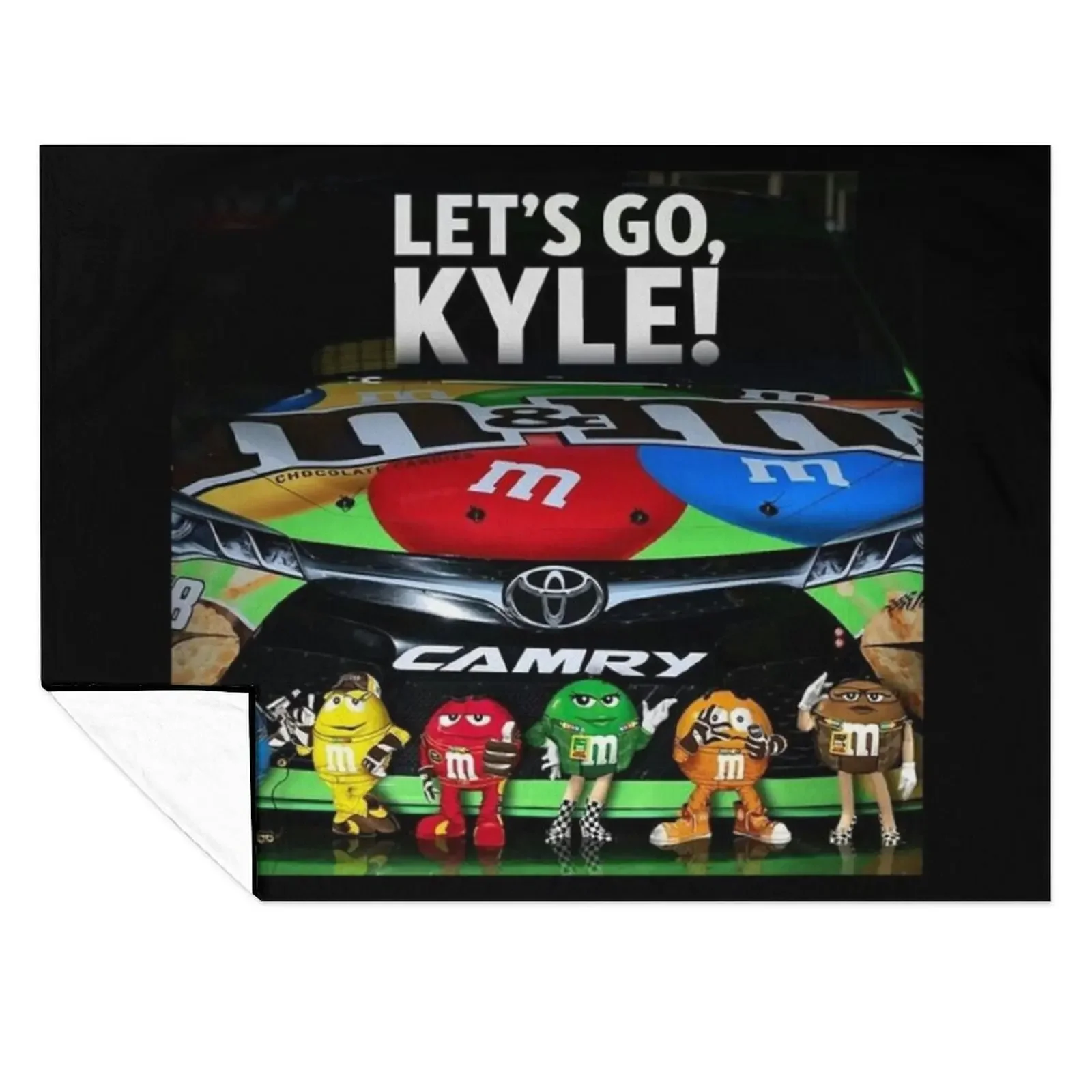 

Kyle Busch racing Throw Blanket for winter Vintage Luxury St Soft Plush Plaid Blankets
