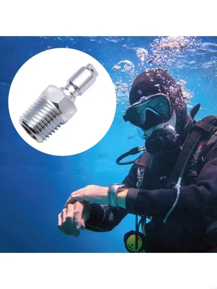 High Strength Metal Adapters 1/4NTP Thread Rapid Assembly For Side Mount Diving