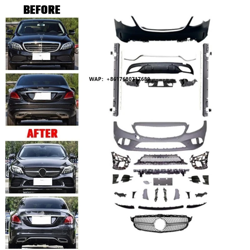 

Car Upgrade Facelift Tuning Body Kit for 2023 Benz C-CLass W206 Modified C63 Wide Bodykit Base and High Trim Level Bodykit