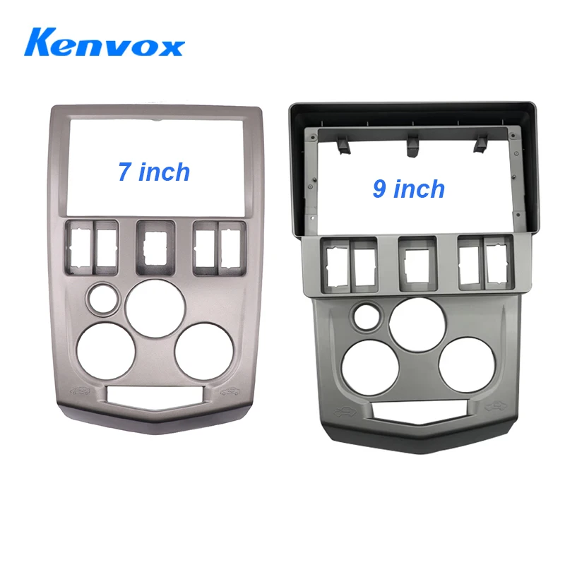 KENVOX Android Radio Frame For Renault Logan 2004 2009 9 inch 2DIN Fascia Stereo Panel Harness Wire Canbus Box