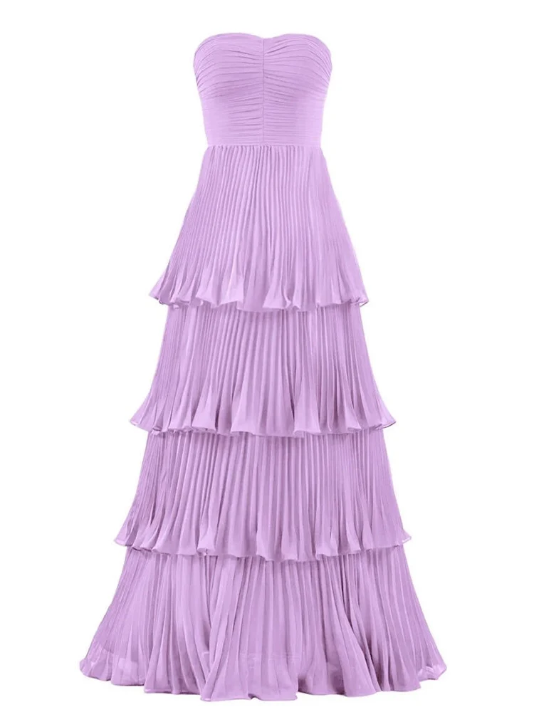 Renda até cintura envolto peito envolto plissado em camadas plissado borda vestido primavera e verão novo sexy princesa vestido de menina quente