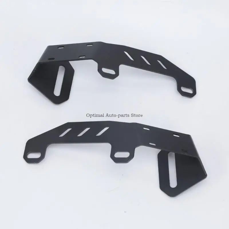 No-Drill Hood Mount Ditch Light Brackets Set for Listed 2022-2024 Pickup Models, Aluminum Left and Right Brackets With Matching