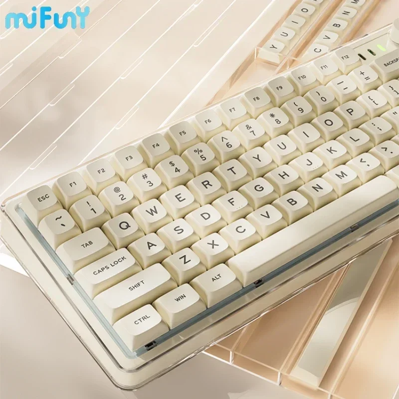 

MiFuny V82Pro Wireless Mechanical Keyboard Mouse Bluetooth Suit Customize Tri Mode Hot Swap RGB Backlit Office Gaming Keyboards