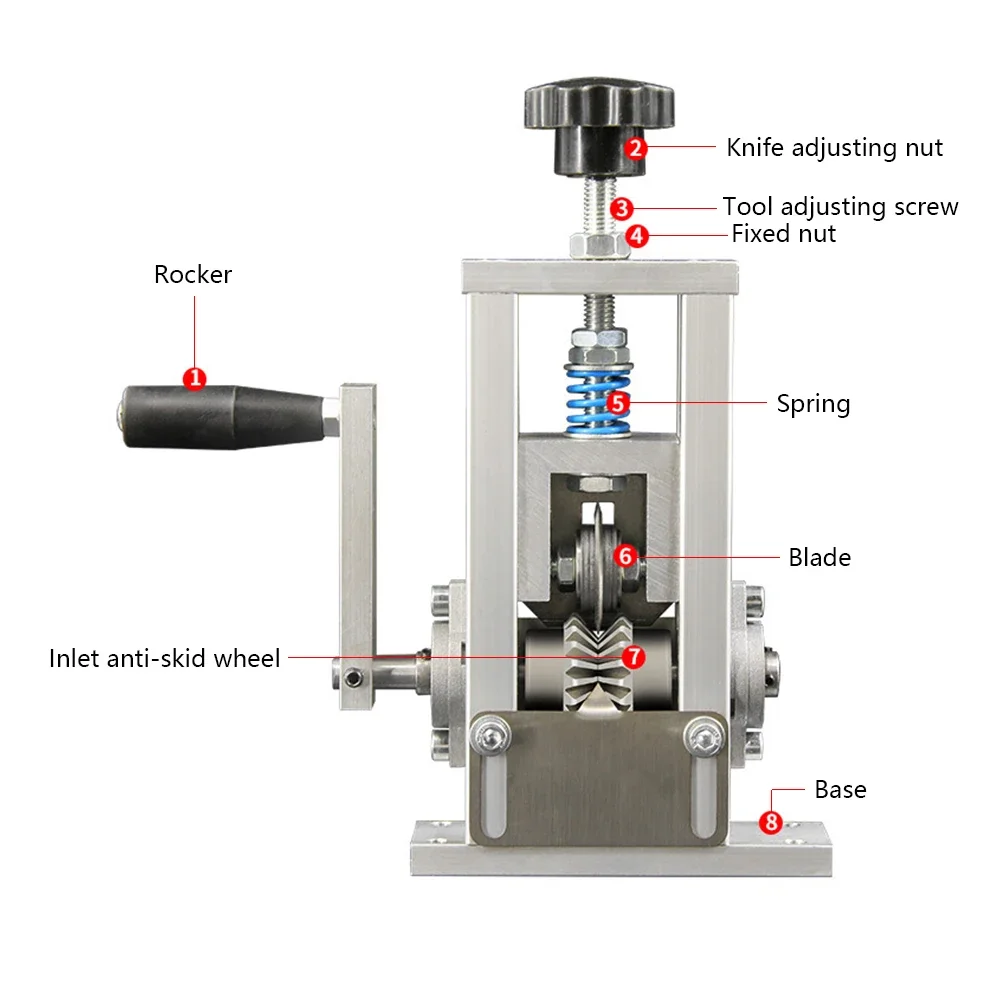 Wire Stripper Professional Wire Stripping Tool 1-20mm Wire Stripper Machine Cable Electric Peeling Machine with Hand Crank