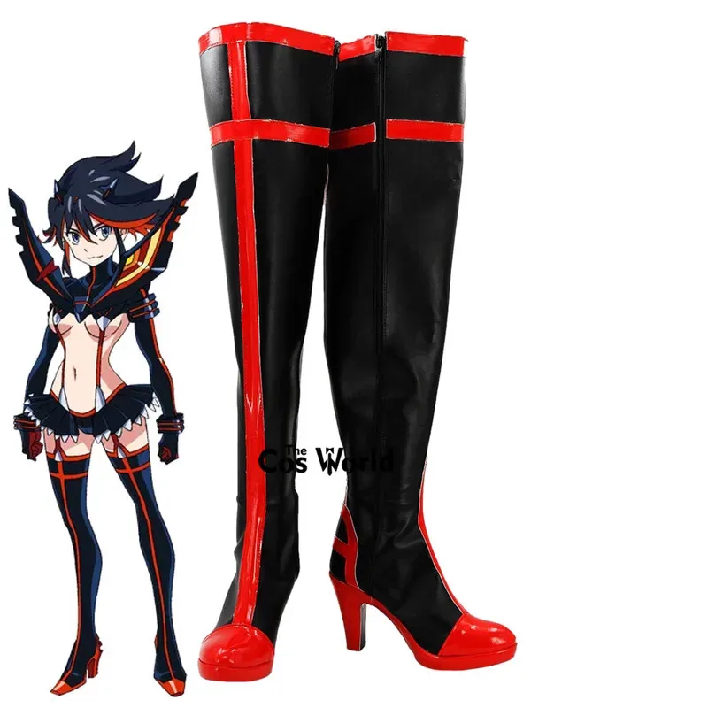 

KILL la KILL Matoi Ryuko Аниме Настроить Косплей Туфли на высоком каблуке Сапоги