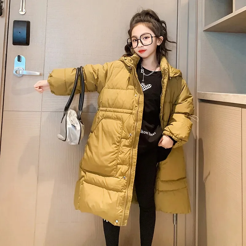 

Girls Down Cotton Jacket 2023 Winter Thicken Warm Parka for Girl Teen Outerwear Coats Children Snowsuits Kids Clothes Jackets