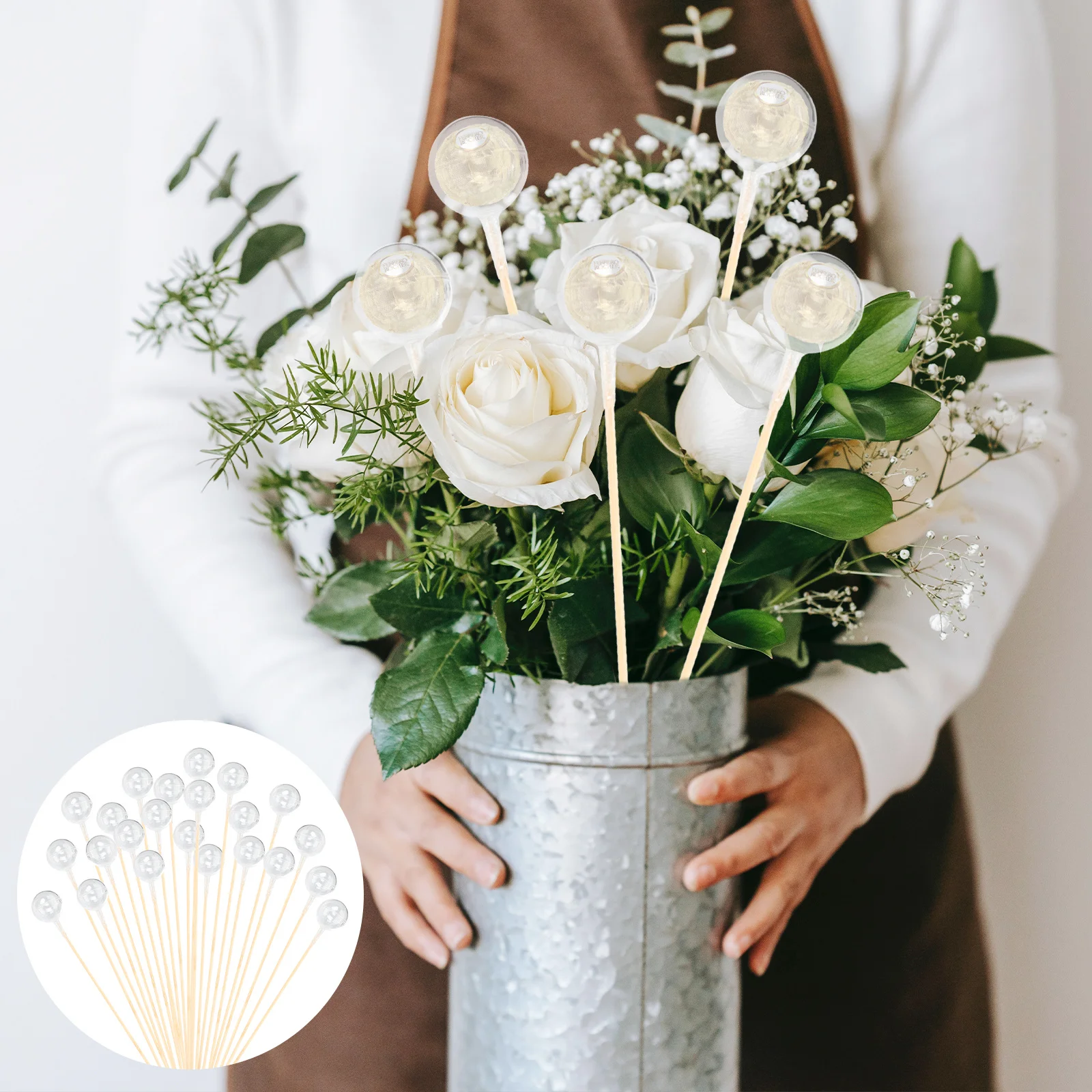 

1Set Plastic Chocolate Bouquet Holder Candy Wrappers Wooden Sticks Kit for Birthday Wedding DIY Craft Chocolate Holders