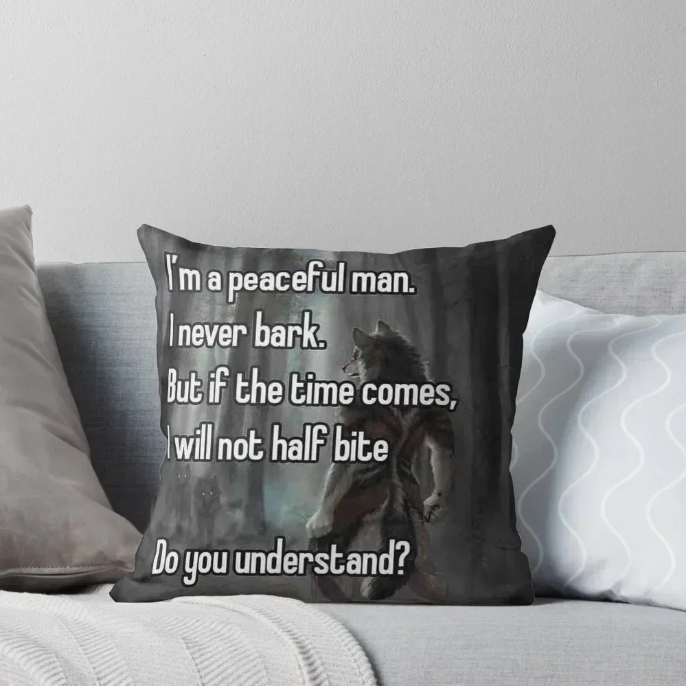 

I will not half bite Throw Pillow Cushions Home Decor Sofa Pillow Cover Cushion Cover For Sofa pillow