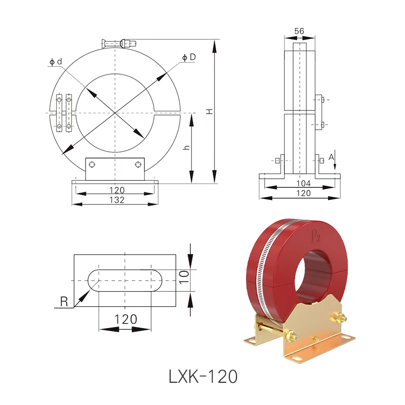 10kV zero sequence current transformer/high voltage transformer LXK-80/100/120/140/150/300