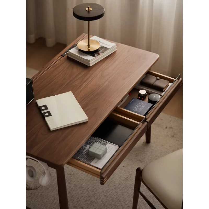 مكتب ذكي حديث، تخزين كبير، حزام مكتب من الخشب الصلب #5