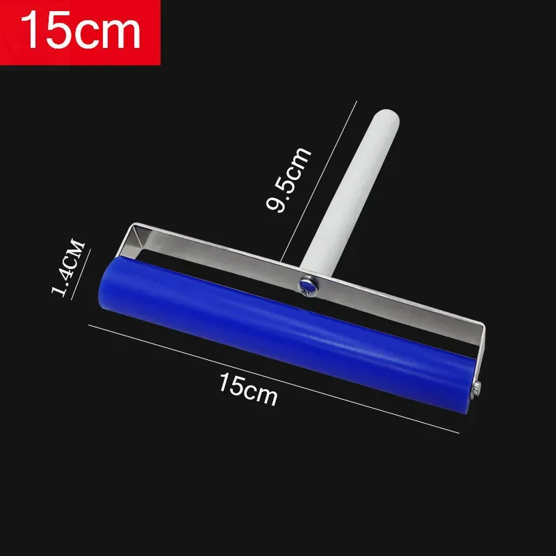 Large Size Laptop Repair Front Glass Screen Phone Laptop Roller Tool 15cm Silicone Roller High Quality Antistatic Blue Roller