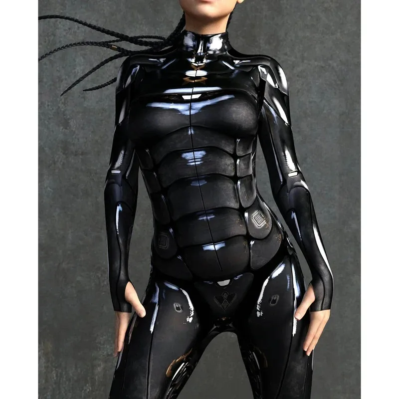 Green Fish Scale Catsuit Women Kids Long Sleeve Bodysuit Tights Cosplay Leotard Hot Sexy Spandex Jumpsuit Unitard Body Teddies