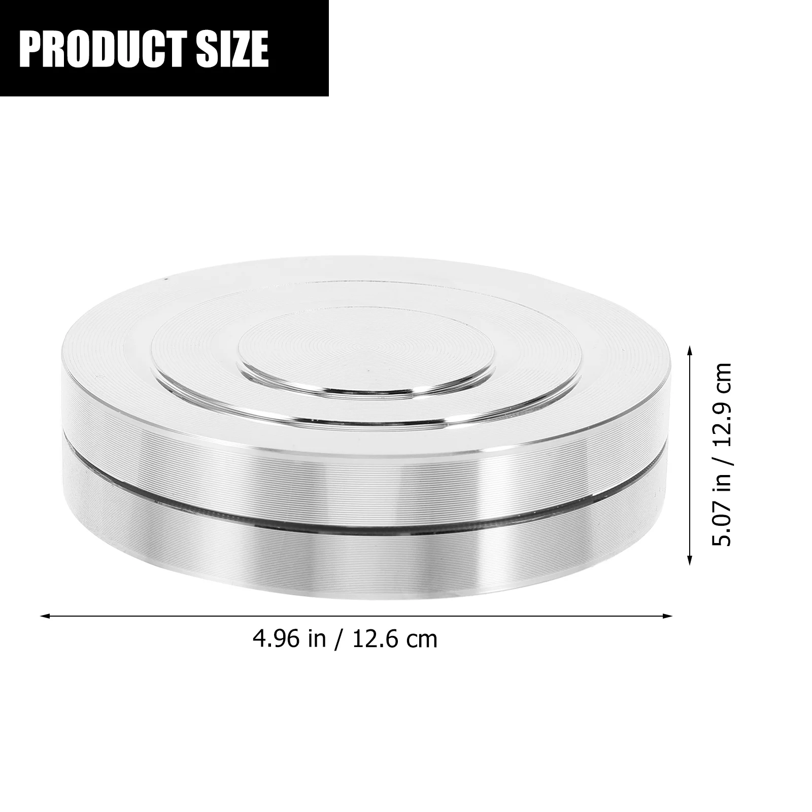 

Aluminum Alloy Turntable Bearing Rotating Tray Base Cake Tray Rotating Platform Stable Smooth Surface Low Friction