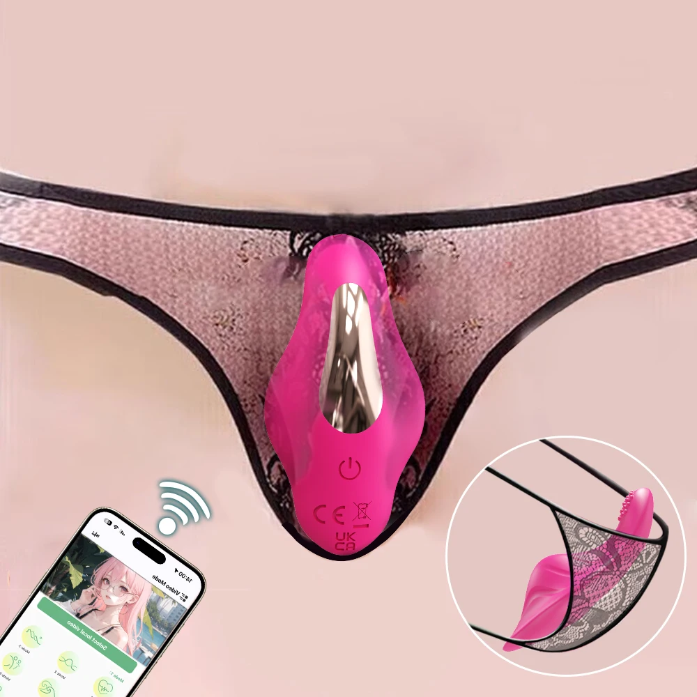 Wireless APP Controll Vibrator Female Wearable Panty Clitoris Stimulator Masturbation Adult Goods Sex Toy for Women 's Panties