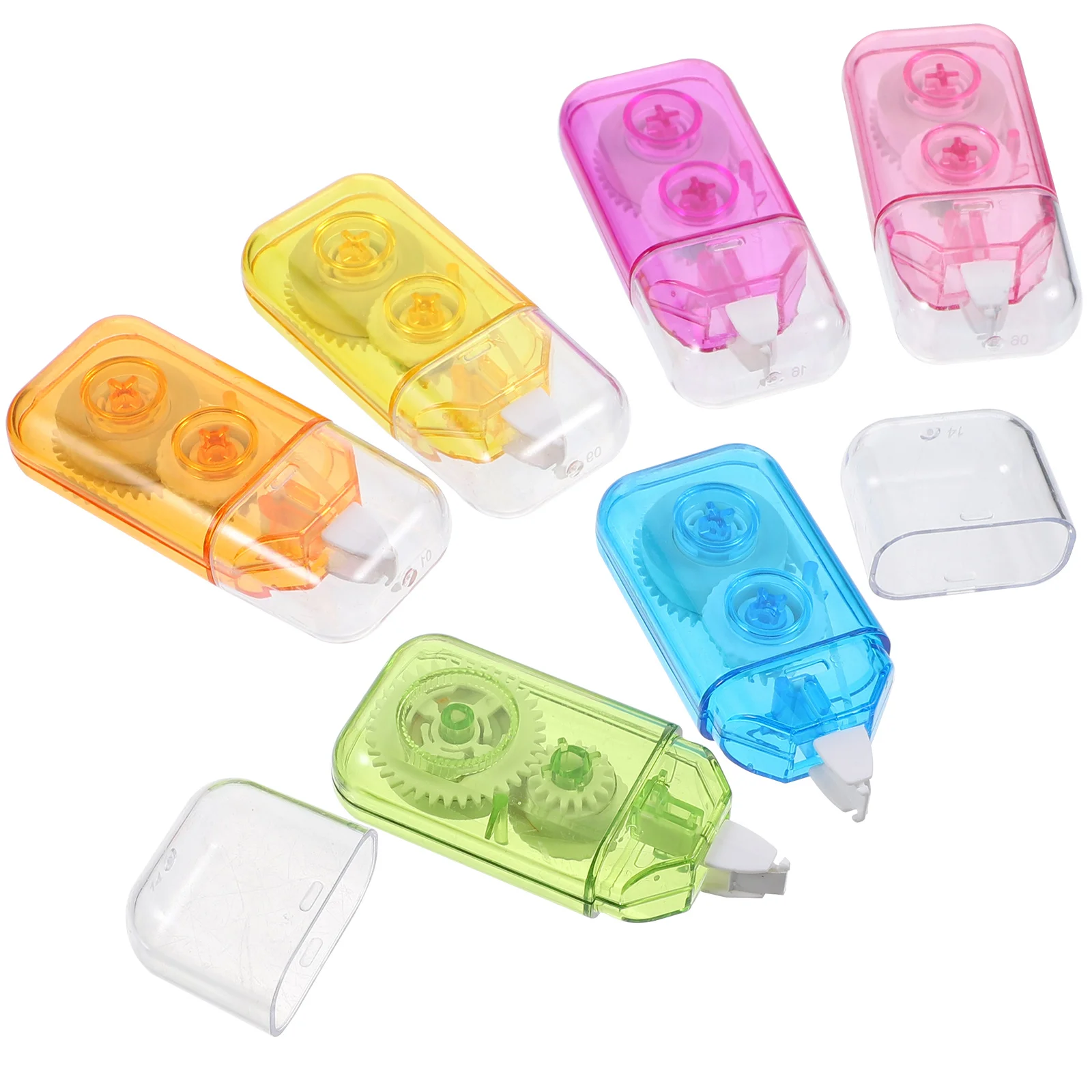 

6Pcs Correction Tape Small Portable Correction Tapes Students Practical Adhesive Tape Study Tool Classroom Supplies