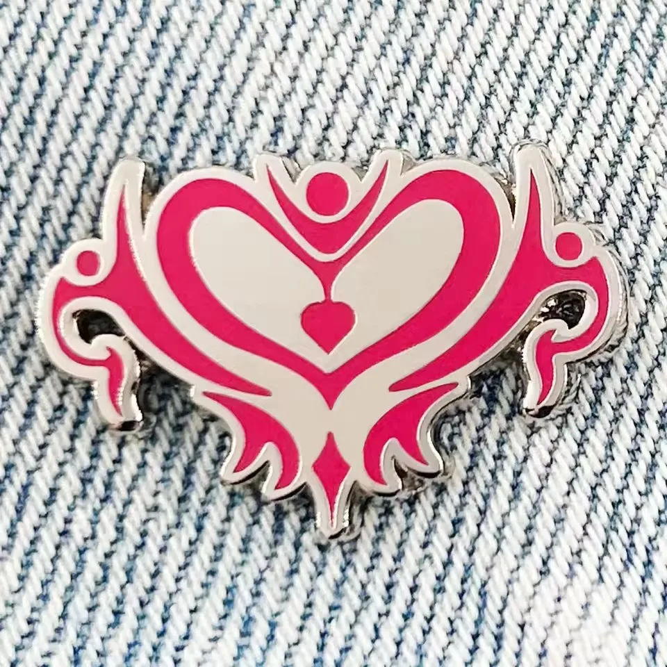 

Succubus Crotch Tattoo Enamel Pin Pink Sexy Badge Fashion Creative Jewelry Novelty Fun Decorative Accessories