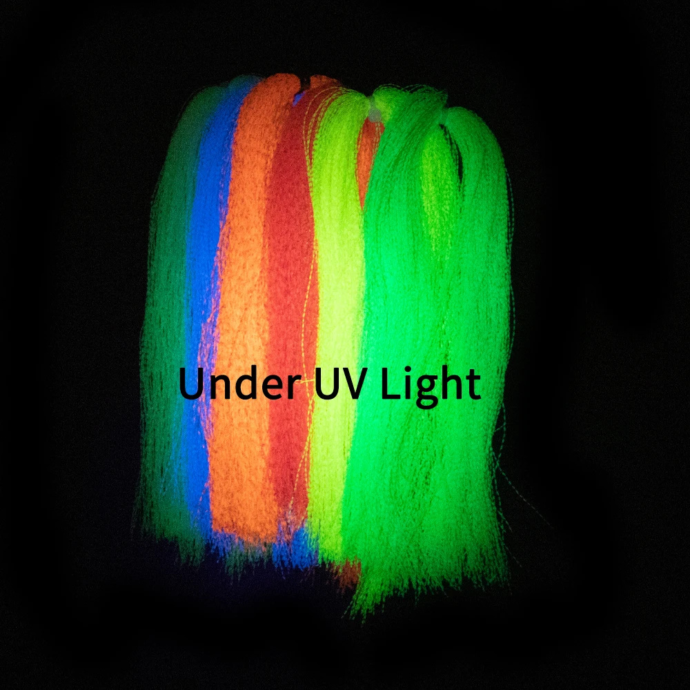 3-7 Packungen Leuchtende Kristall-Flash-Fliegenbindematerialien Lumo Flashabou Holographisches Tinsel-Garn Jig-Haken-Köderstränge – Detail 7