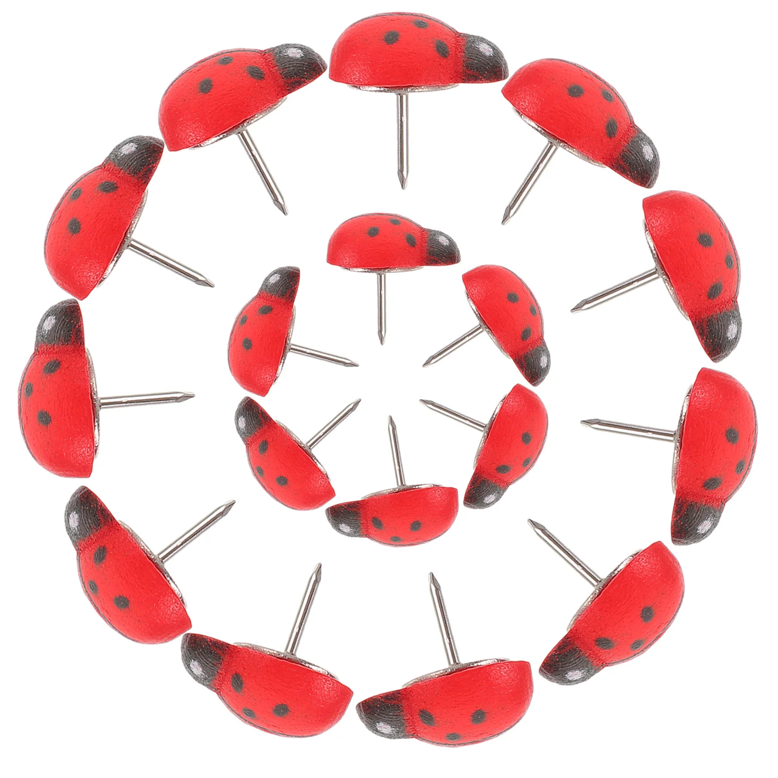 50 قطعة الخنفساء الإبهام المسامير الحيوان على شكل دبابيس ضغط حساسة متعددة لوازم مكتب مكتب الملحقات