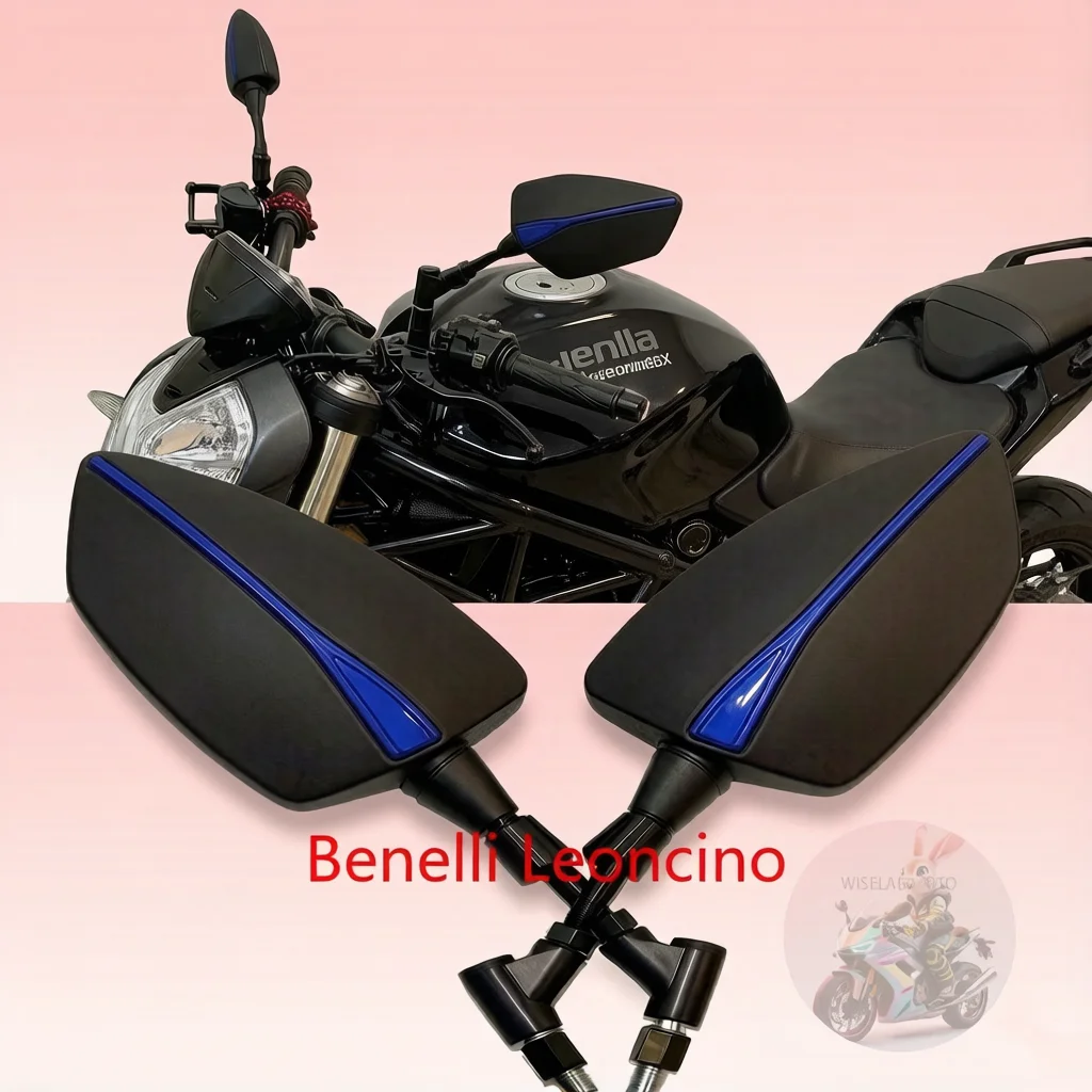 Für Benelli Leoncino 500/LeonineX Motorrad-Rückspiegel Roller E-Bike Rückspiegel Konvexer Seitenspiegel 8mm 10mm