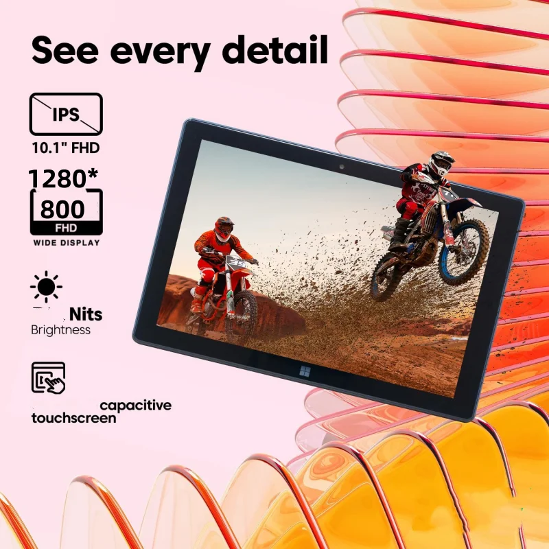 10.1 INCH T10 WINDOWS 10 Intel Cherry Trail Z8350 Tablet PC 8GB RAM 128GB ROM AR10 64 Bit WIFI Quad Core 1920 X 1200 IPS Screen