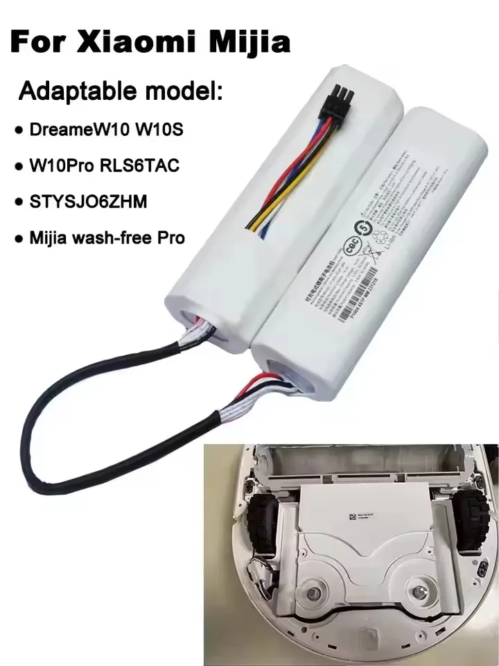 14.4V lithium-ion battery, for Dreame W10 W10s W10Plus W10Pro STYTJ06ZHM robot vacuum cleaner battery replacement
