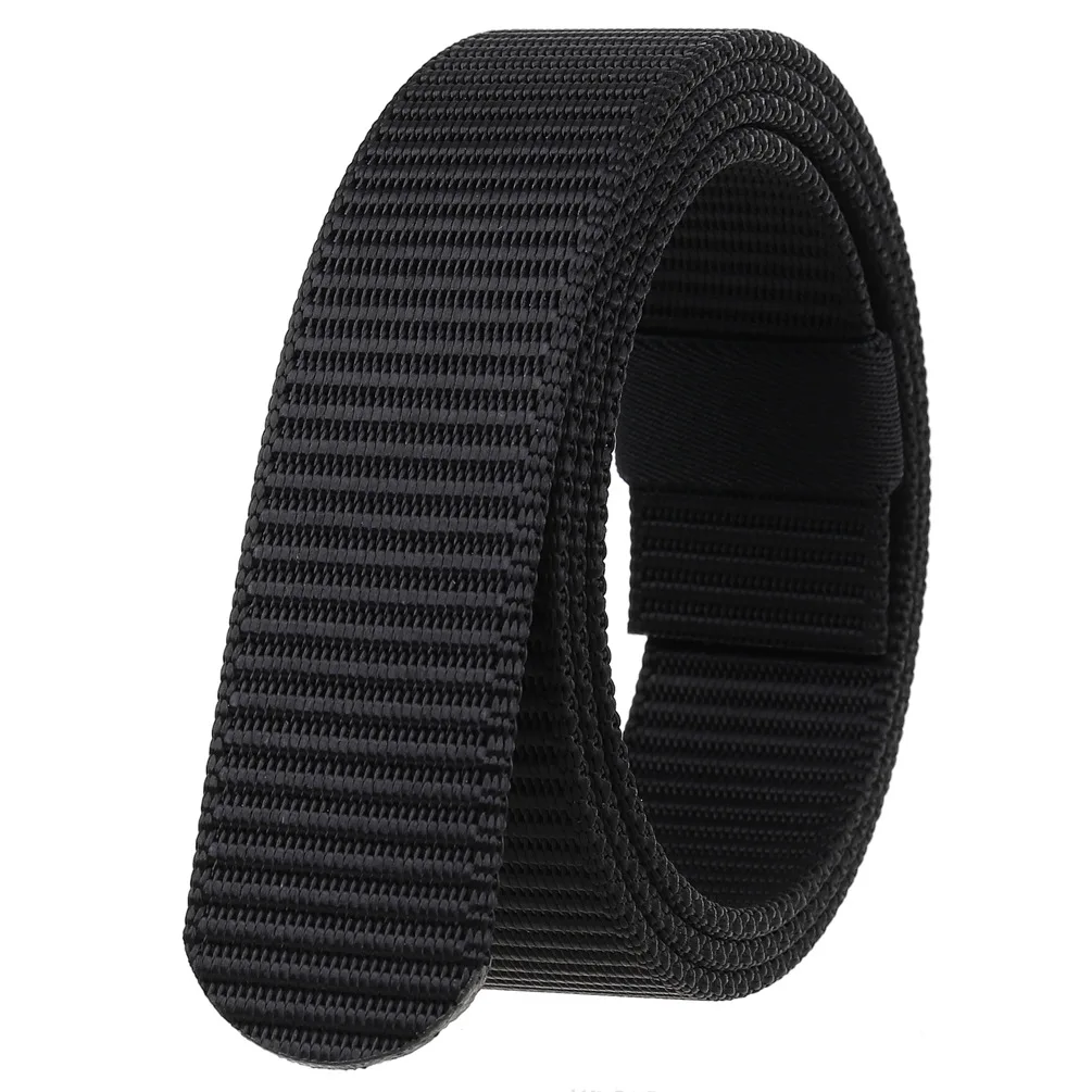 

Men's Nylon Leather Belt New Toothless Buckle Belt Without Buckle Width:3.5cm Length:120cm Belt Without Toothless Buckle