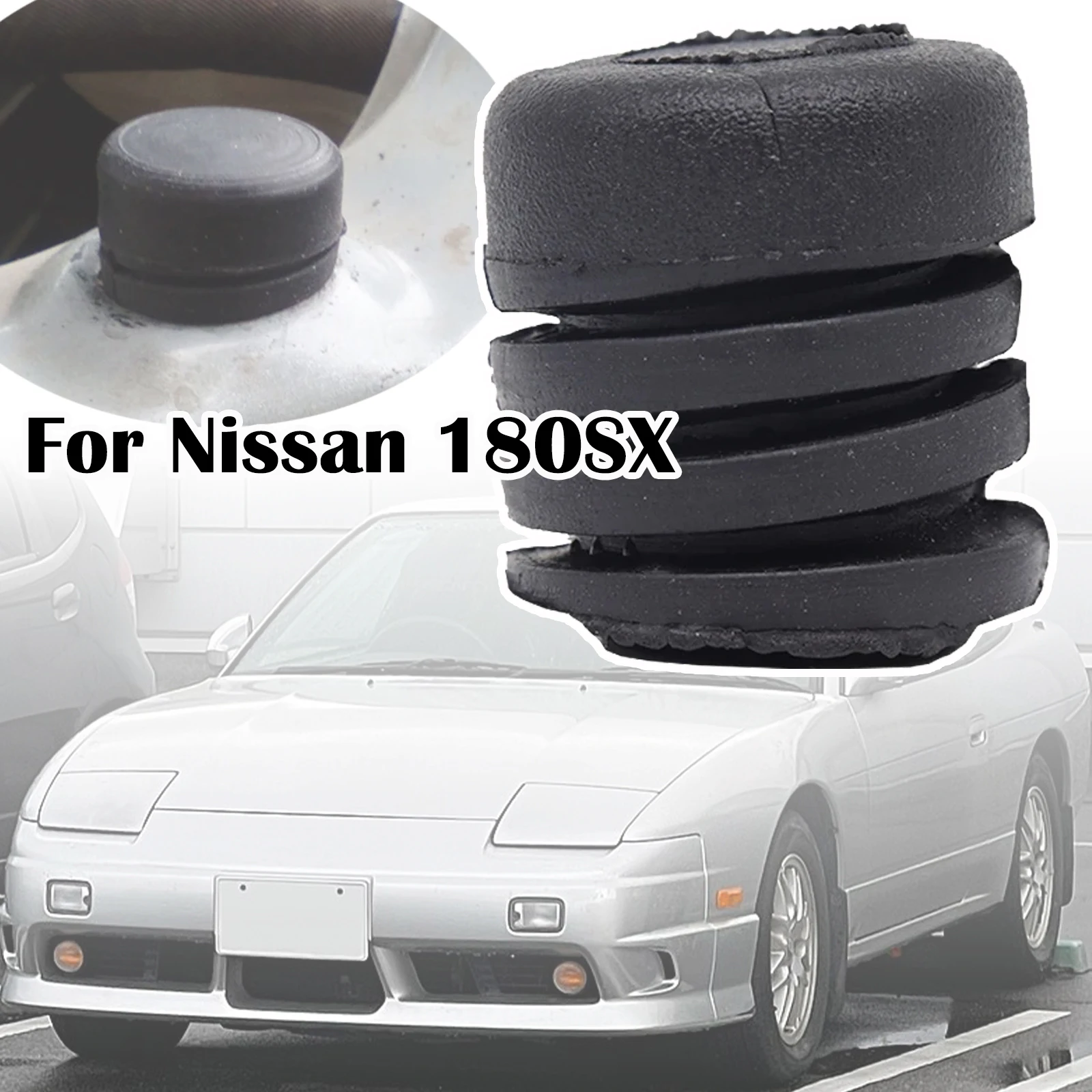 

For Nissan 180SX 200SX RS13U Silvia 240SX 1989 1990 1991 - 1998 Car Bonnet Grommet Mount Sleeve Hood Cushion Insulator Buffer