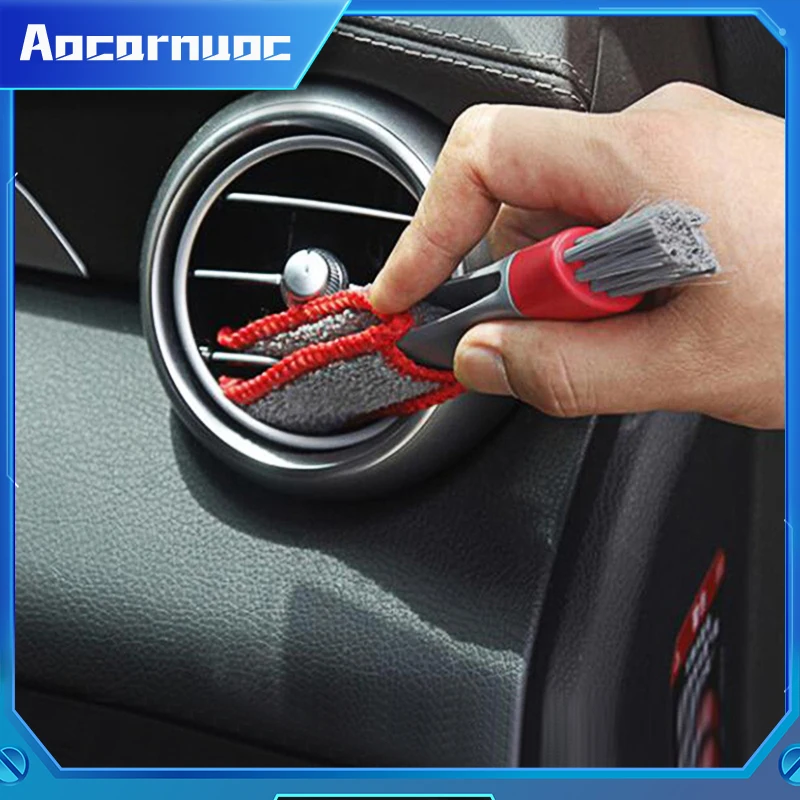 For Ford Mondeo MK4 MK IV Car Cleaning Brush Air Conditioner Outlet Clean Tool Multi-purpose Dust Brush Interior Multi-purpose