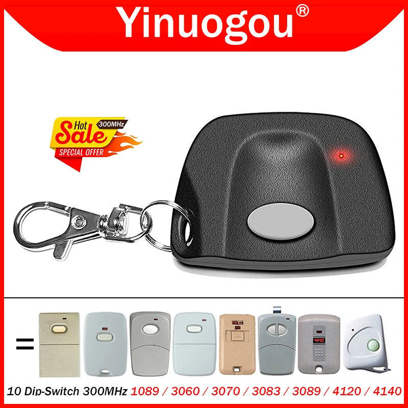 

10 Dip-переключатель 300 МГц, линейный многокодовый MCS308911 3089 3060 3070 4120, дистанционное управление гаражной дверью, сменный пульт управления, Открыватель ворот