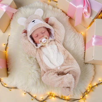 BABESIDE 20 Inch Reborn Baby Doll, Delicately Sculpted Skin Texture,Hand-painted Vein Details, Realistic  Reborn Doll, Posable Figure, Weighted Design , Vinyl Baby Doll With Outfits & Gift Set, Ideal For Art Collection, Role Play And Gifts