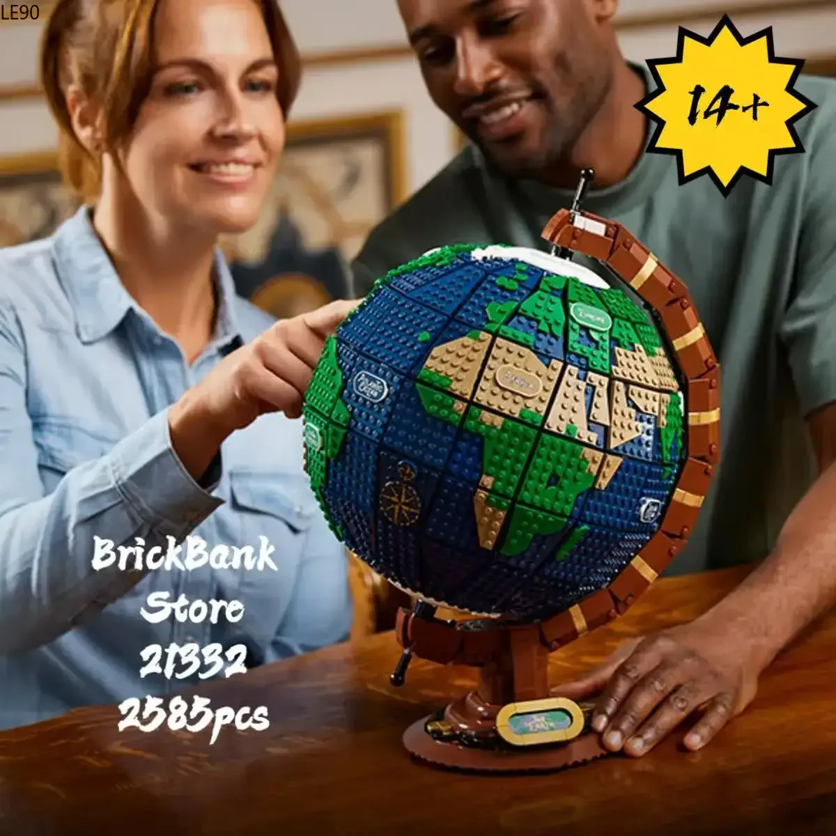 MOC MINISO 21332 Zestaw klocków konstrukcyjnych Model Ziemi, Dekoracja modelu, Prezent urodzinowy, Prezent na Halloween 14+ 2025