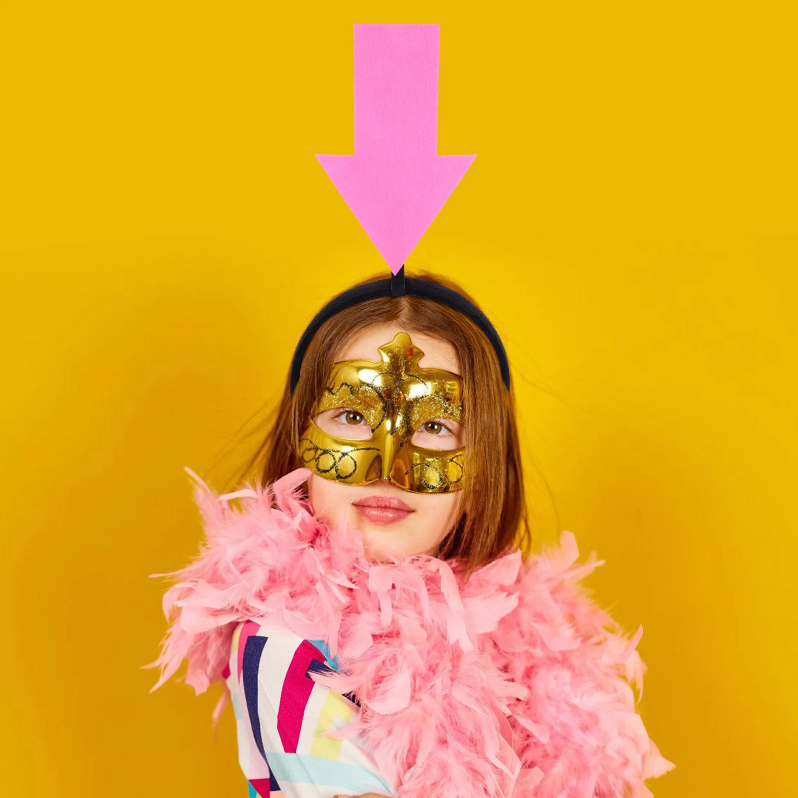 

2pcs Arrow Headband New Creative Symbol Party Headwear Halloween Cosplay Red Pink Unique Fun Lightweight Bopper Costume