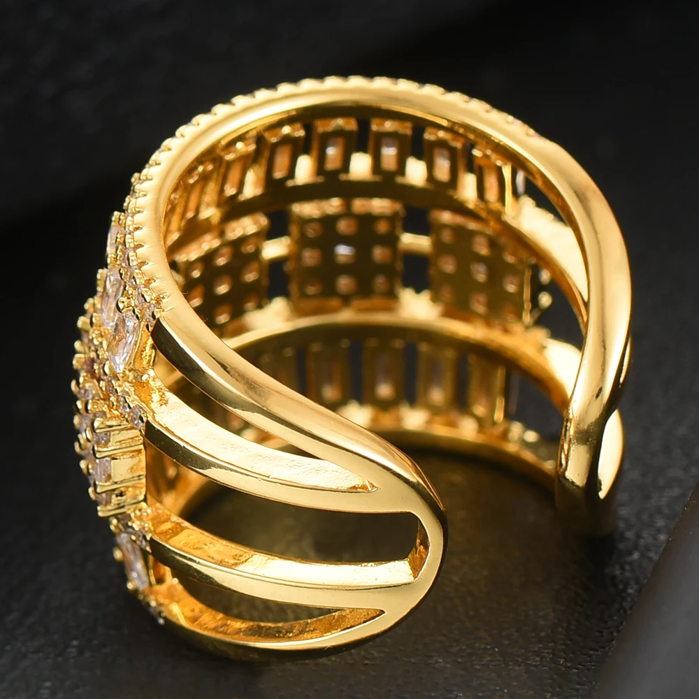 Missvikki Be الأصلي لامعة فاخرة عبر الدائري رومانسية العصرية المرأة الذكرى بيجو هدية عرض الحفلات مجوهرات الزفاف الزفاف #4