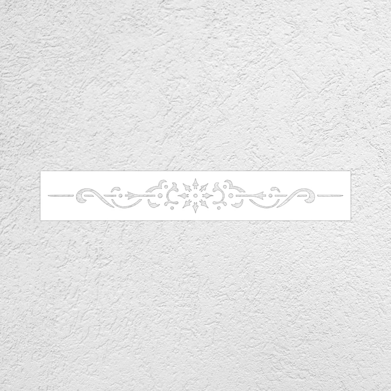 80cm - 120cm Stencil Wall For Painting Decorative Template To Paint Decor Damask Border Sideboard Baroque Rococo Divider S437