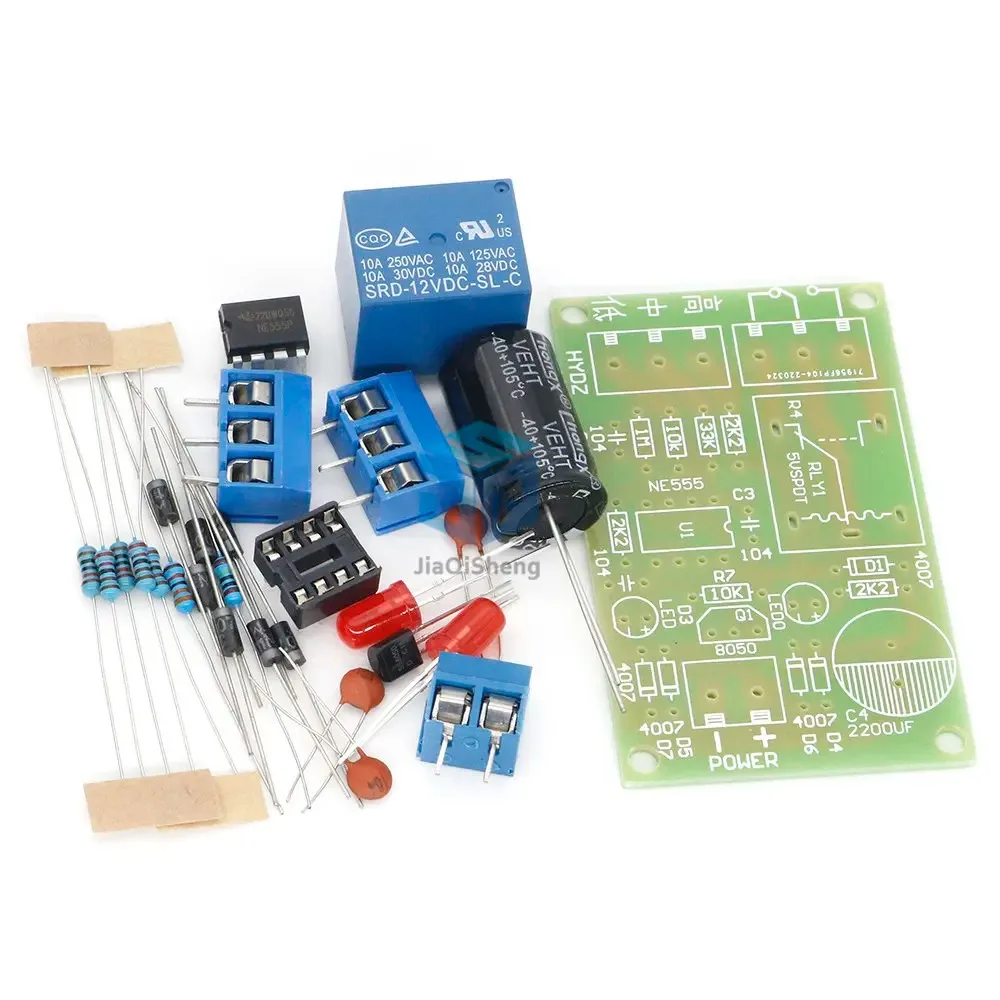 NE555 Water Level Switch Controller Kit Water Level Sensor Automatic Pumping Module DIY Student Electronic Principles Training