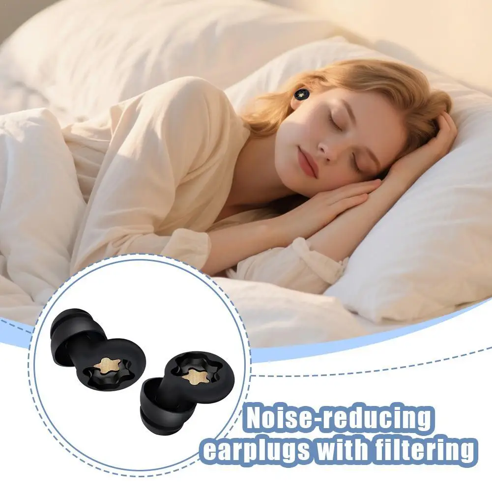 

Фильтрованные силиконовые беруши для сна с шумоподавлением, изолирующие беруши, водонепроницаемые беруши для общежитий, беруши для сна