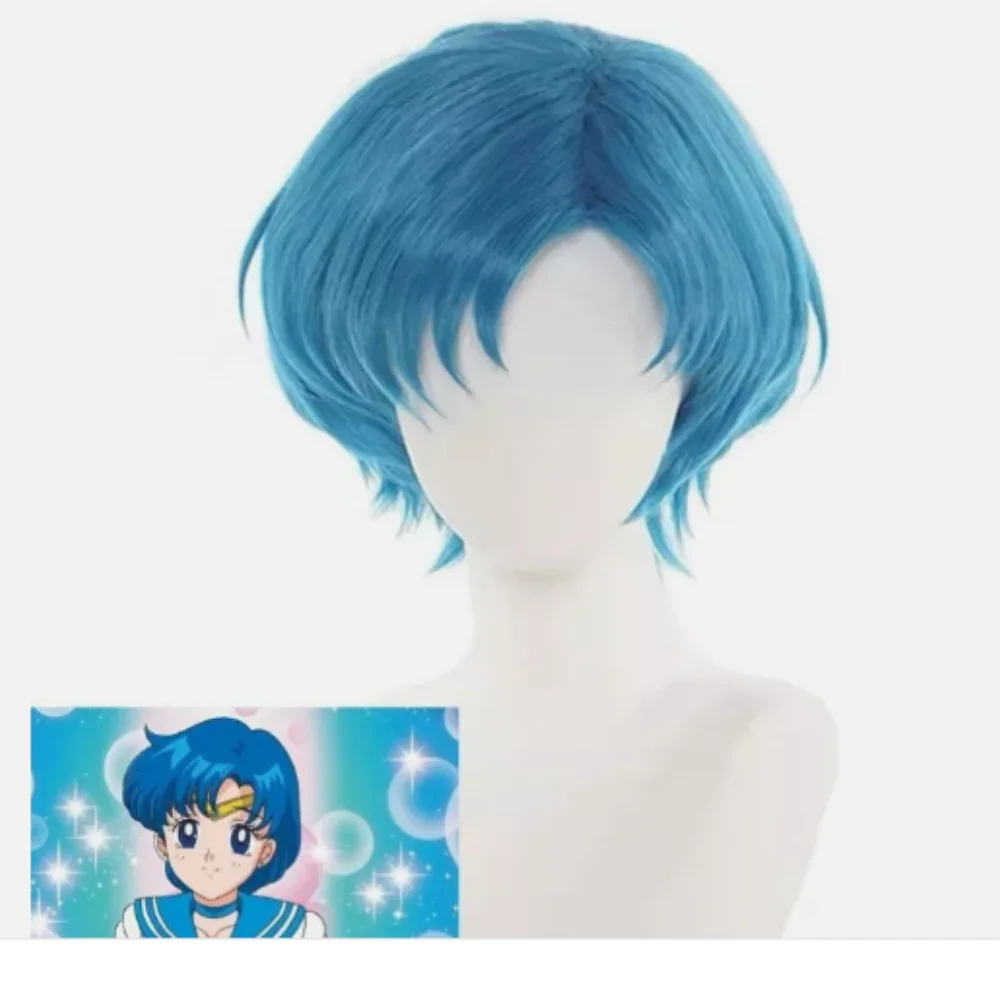 بحار ميركوري ميزونو عامي شعر مستعار تأثيري على غرار قصير أزرق سماوي #3