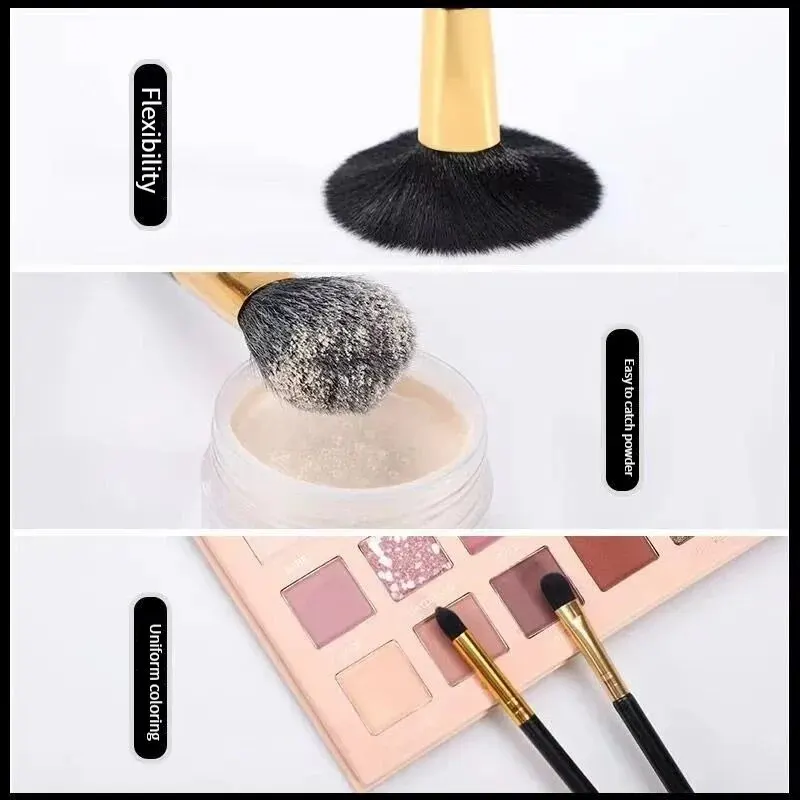 12pcs Professional Makeup Brushes Set Foundation Brush Blush Eyebrow Brush Lip Brush Concealer Beauty Tools Brush Makeup Tools