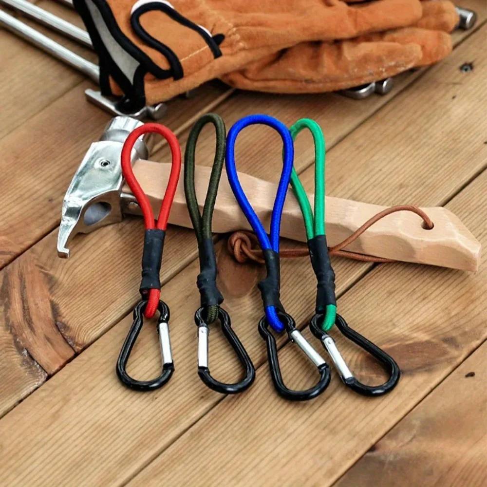 1PC Outdoor Camping Tent Elastic Rope Mountaineering Hook Portable Buckle Pull Rope Ground Nail Tent Accessories